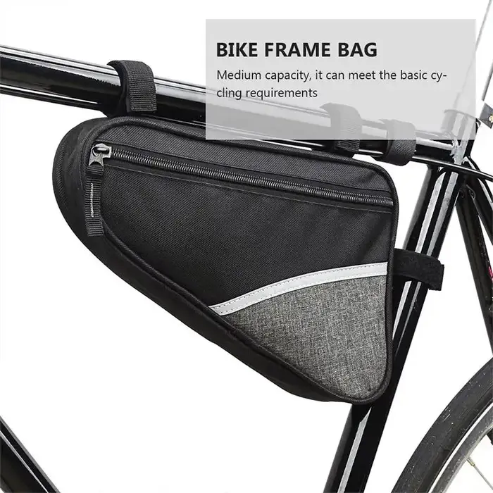 Sac de vélo triangulaire étanche de 1 L pour cadre avant