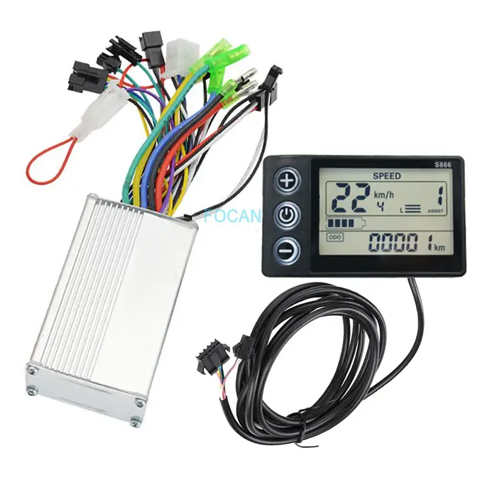 Contrôleur sans balais pour vélo électrique, panneau d'affichage LCD, scooter électrique, moteur BLD