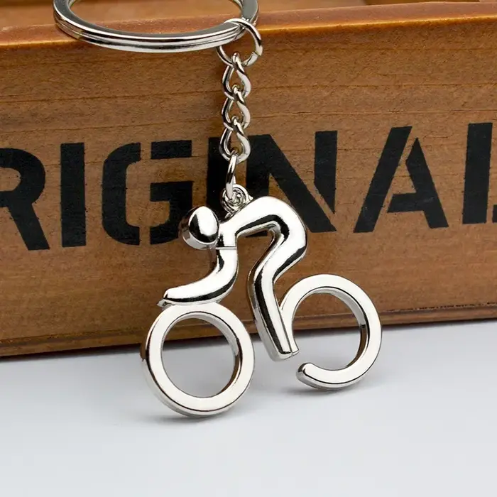 Porte-clés de vélo rétro Vintage en métal