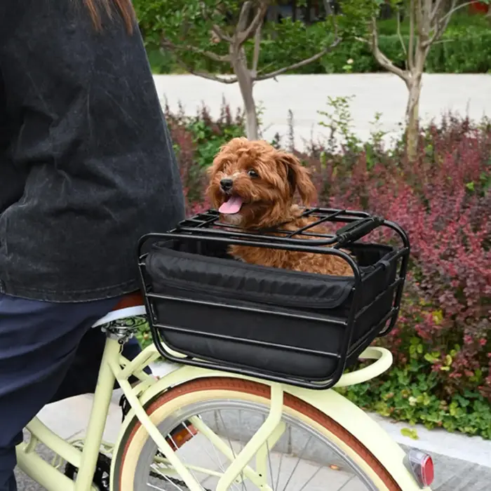 Panier de vélo pour chien pour porte-bagages arrière
