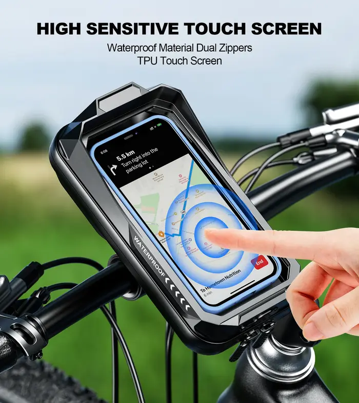 Support de sac de guidon de téléphone de vélo