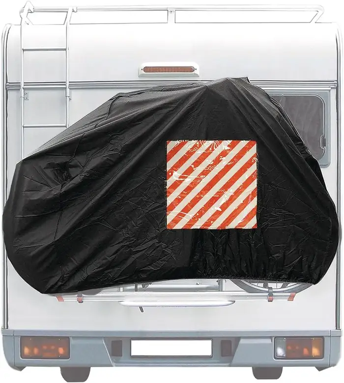 Housse de vélo universelle pour caravane, fixation arrière, 210D Oxford, imperméable, anti-poussière, pour camping-car, caravane, fourgonnette