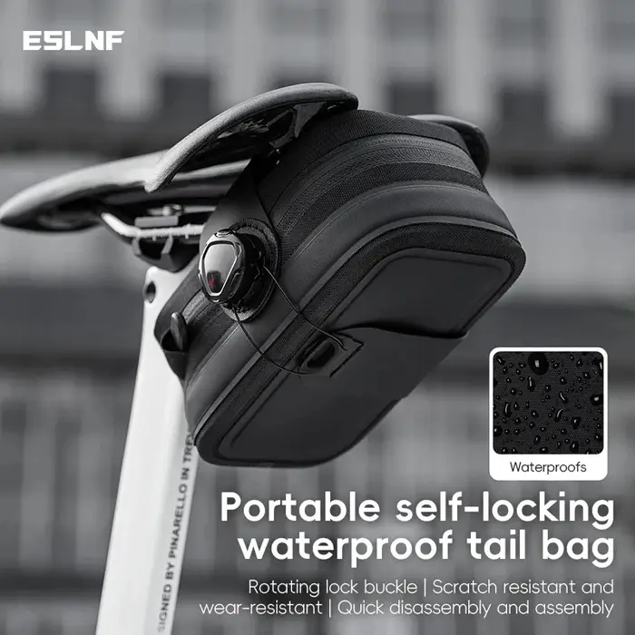ESLNF sac de cyclisme étanche à la pluie sac de selle de vélo de montagne Portable sac