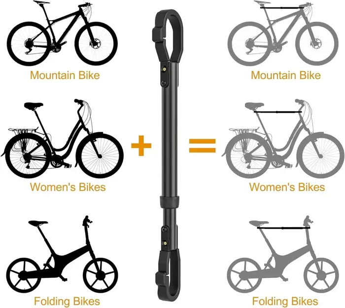 Support de vélo barre transversale réglable adaptateur de Tube supérieur
