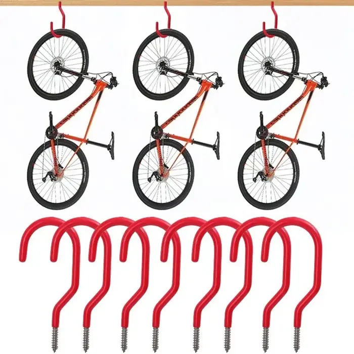 Crochets de vélo muraux avec boulons