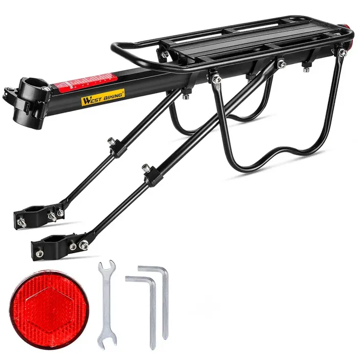 WEST BIKING-Porte-bagages universel et réglable en alliage d'aluminium pour enfant, coffre pour bicy
