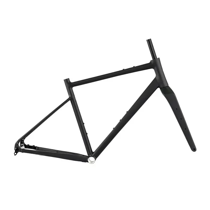 Cadre de vélo de route en aluminium GRAVEL-G2 MAX 700C sans logo 2026 avec fourche en fibre de carbone et dérailleur
