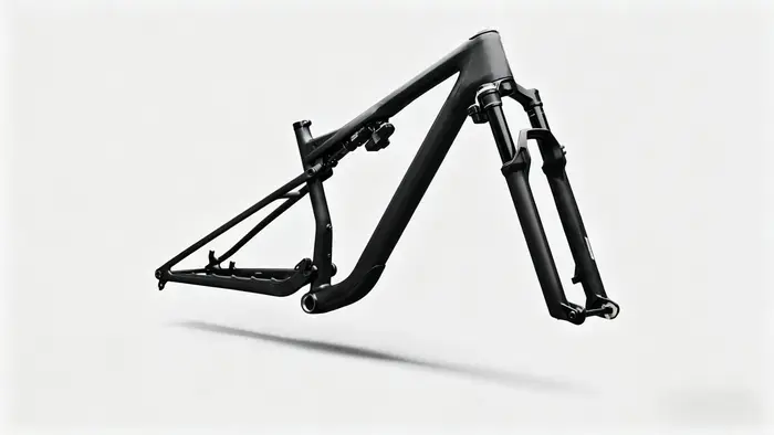 Cadre de vélo de montagne VTT en carbone Toray T1200 modèle New Epic 9 blanc finition brillante pour performances extrêmes et poids plume