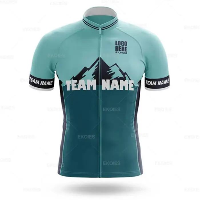 Personnaliser personnaliser vtt vélo vêtements été unisexe vélo respirant vêtements professionnel pe