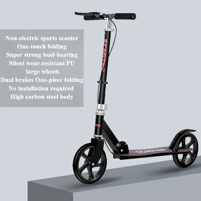 Trottinette Portable Pliable avec Guidon Réglable pour Enfant