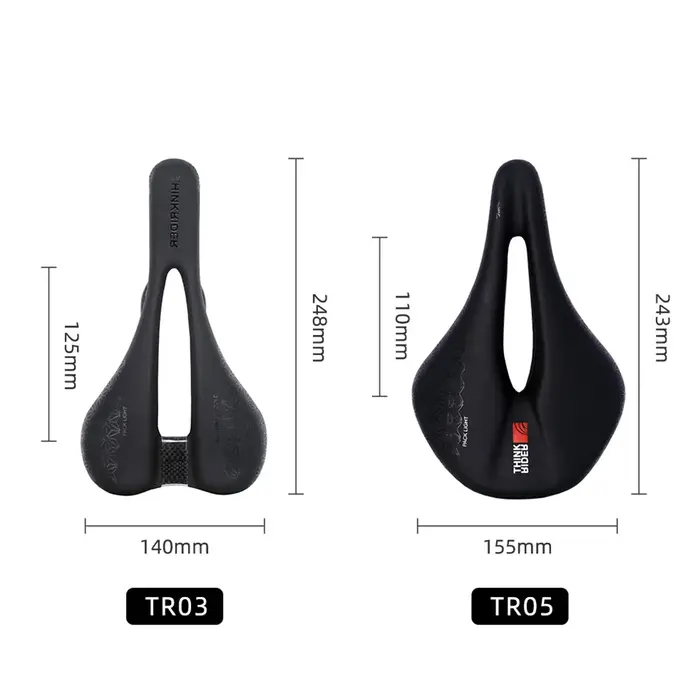ThinkRider TR03 selle en Fiber de carbone ultralégère 116g selle ouverte haute performance SuperFlow