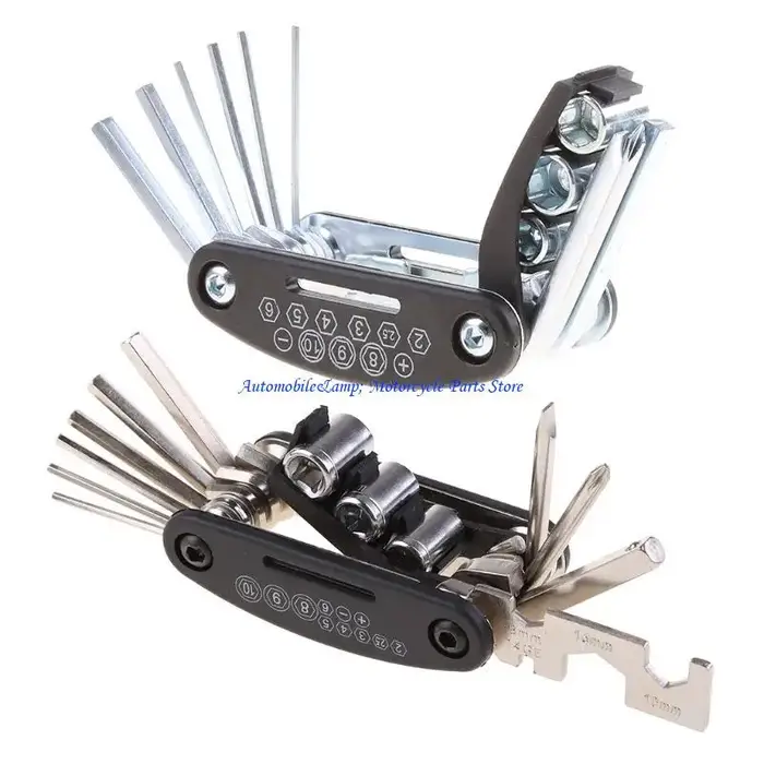 H7BD d'outils réparation mécanique vélo avec Allen multifonction 13 en 1 pour clé multi-clé hexagonale