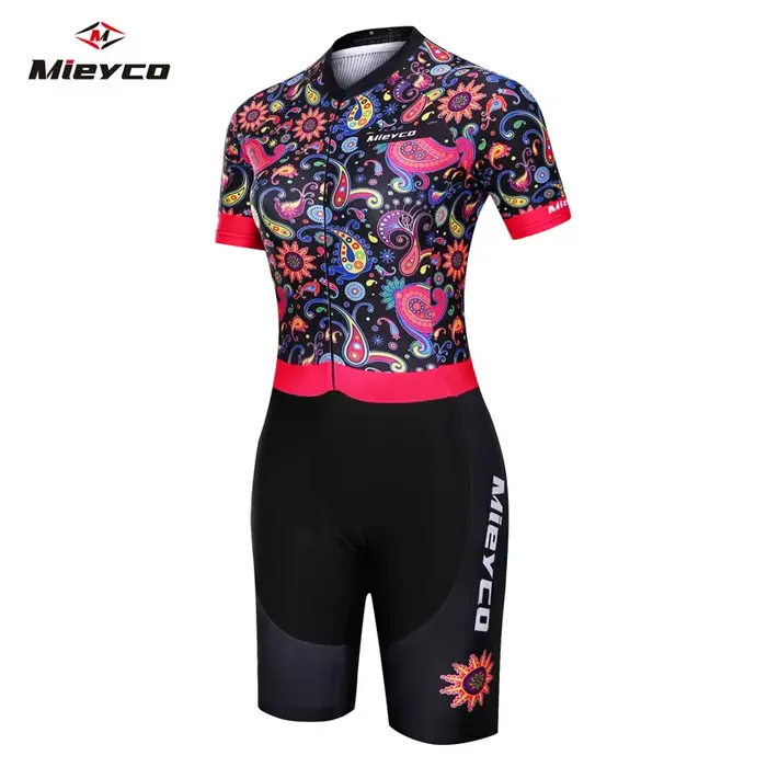 Tenue de triathlon estivale pour vélo, combinaison à manches courtes, sweat-shirt et collants, ensem