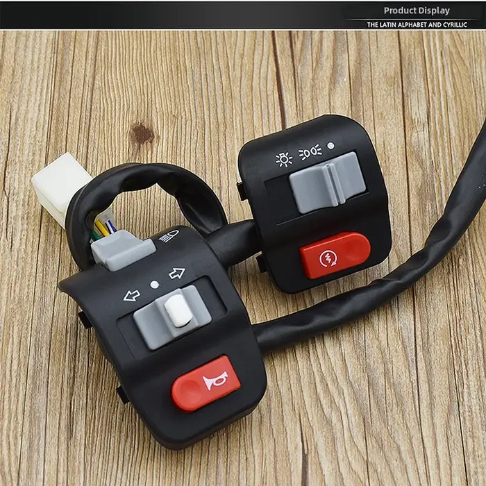 Interrupteur combiné gauche droite pour scooters électriques, motos et scooters avec commandes pour 