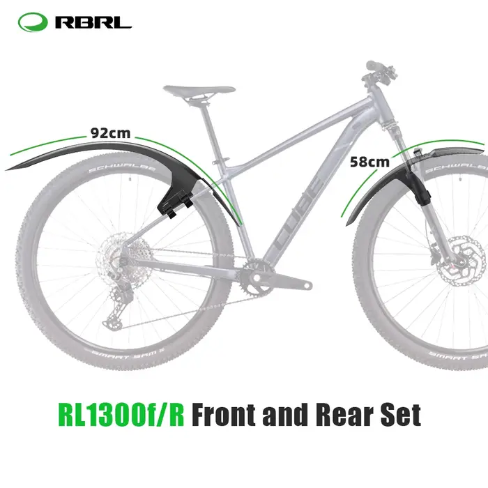 RBRL garde-boue de vélo élargi étendu Compatible avec 3 "largeur de pneu 26-29