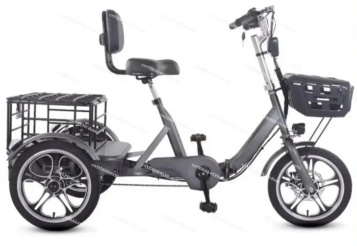Tricycle électrique à pédales pour personnes âgées