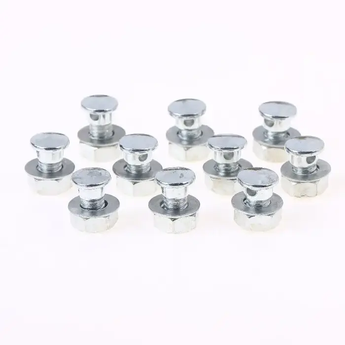 Ensemble Premium de 10 Clips de Câble de Frein de Vélo, Pinces en Fer et Vis de Fixation Argentées,