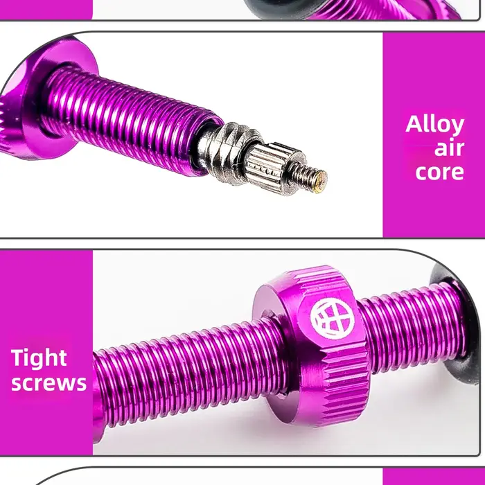 Valve Presta OFFBONDAGE pour vélo, tubeless, 45/65/80mm, en alliage d'aluminium ultraléger, accessoires pour VTT