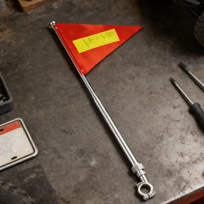 Drapeau de vélo rétractable