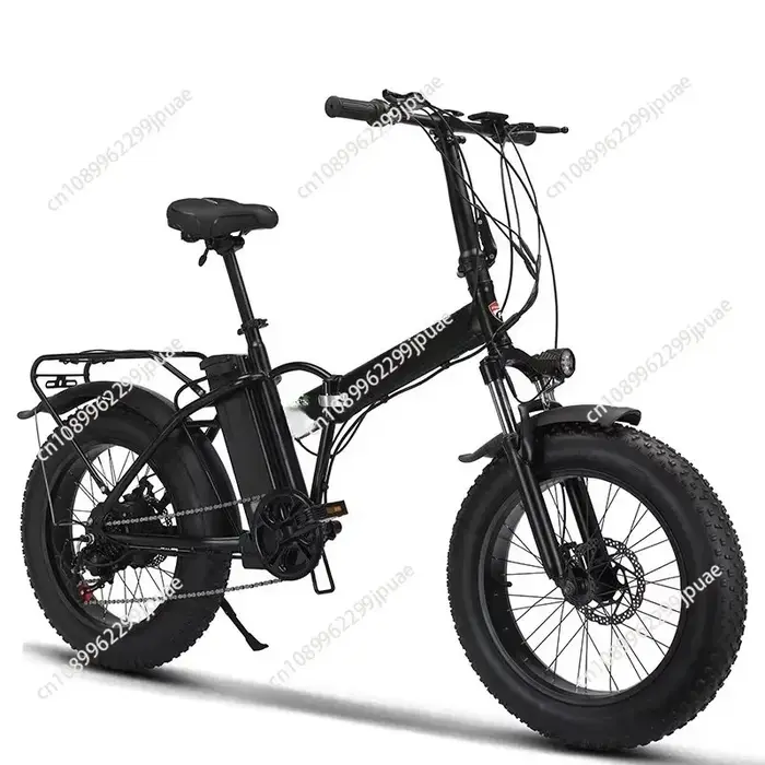 Vélo électrique pliable hybride à pneus larges de 20 pouces