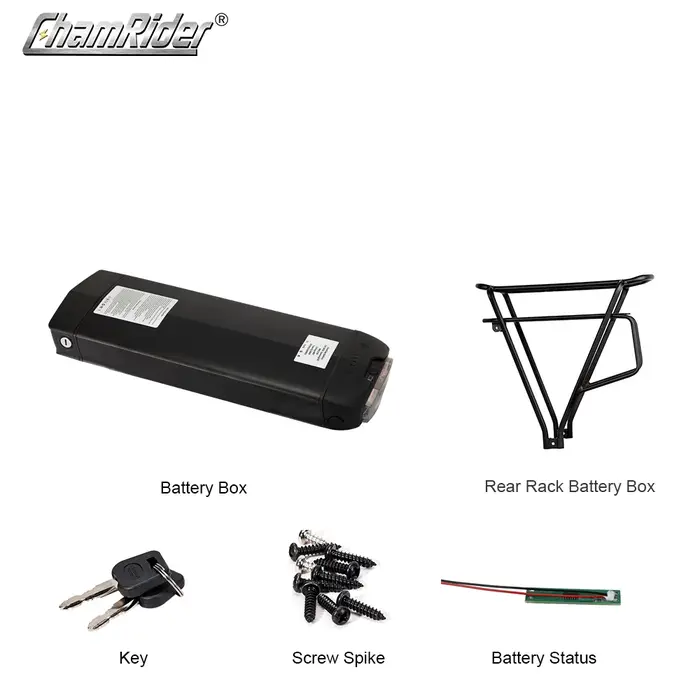 ChamRider-Boîtier de batterie arrière T1 Radiance 1 PLUS pour vélo électrique