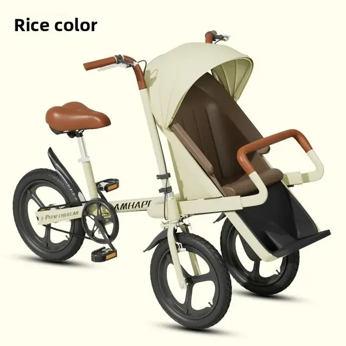 Vélo avec enfants vélo Parent-enfant 20 pouces siège avant bébé à trois roues