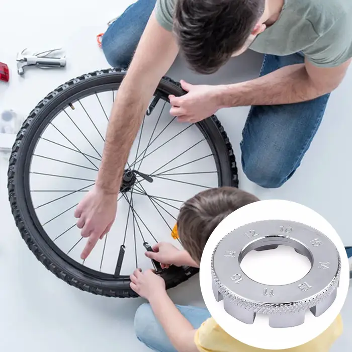 Clé de mamelon à rayons de vélo à 8 voies