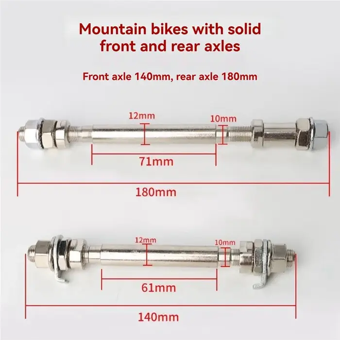 A51Q-Bicycle VTT outils de réparation d'essieu avant et arrière accessoires de VTT changement de vitesse
