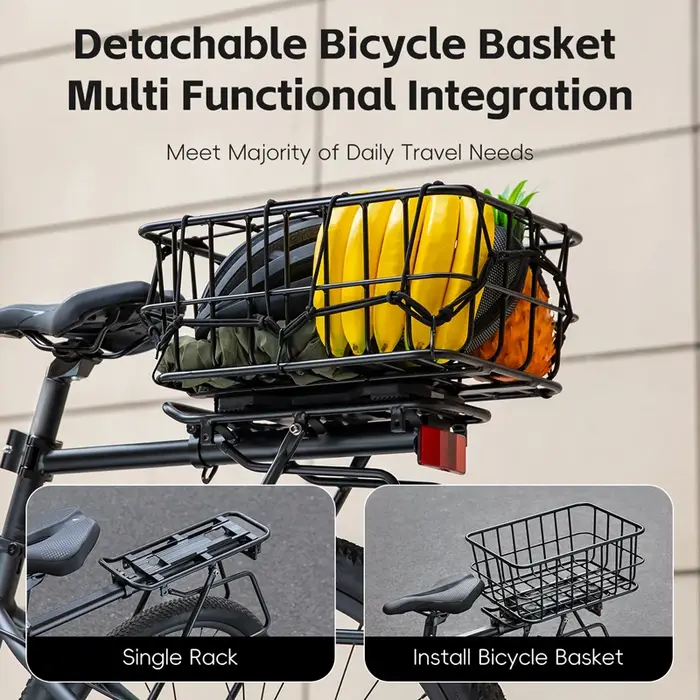 WEST BIKING – panier arrière de vélo de grande capacité
