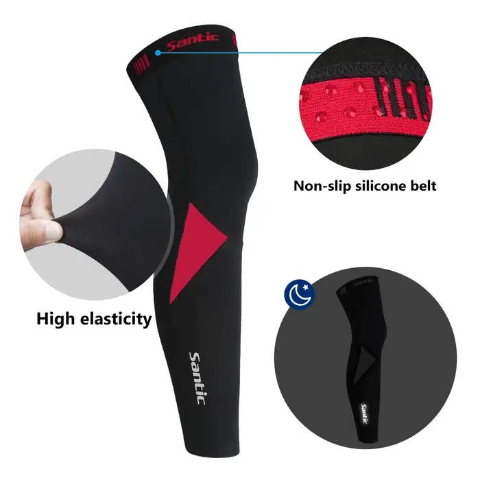 Santic-Jambières de cyclisme, collants de vélo VTT, collants de course chauds, sports d'hiver de basket-ball, taille asiatique, K8ME023