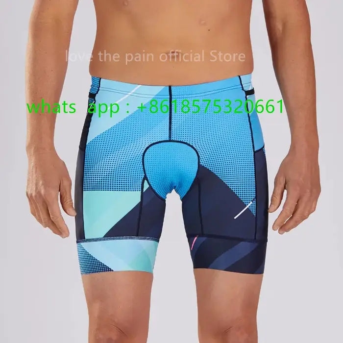 Zootekoi-Short de cyclisme sans bretelles pour homme