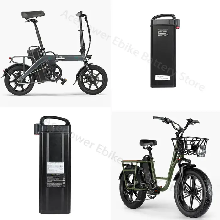 Batterie de rechange pour vélo électrique, 48V, 20Ah, 20,8 Ah, 23,2 Ah, 30Ah, pour support Fiido T2, moteur 24.com 1000W