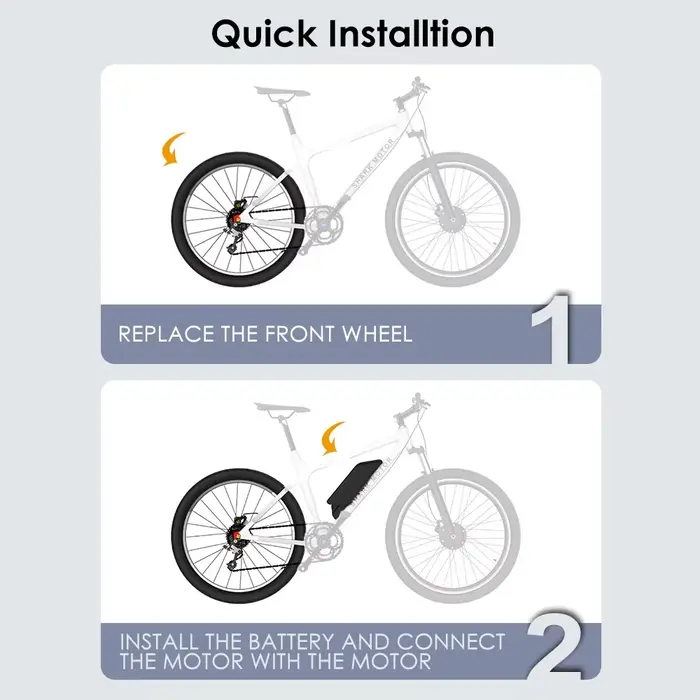 Kit de Conversion de vélo électrique à Cassette 36V 350W