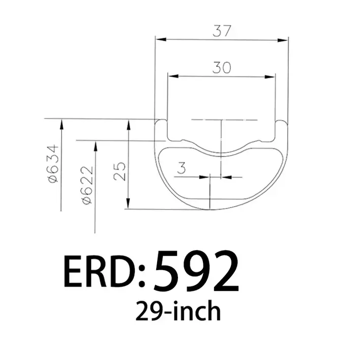 Jantes de vélo de montagne XC en carbone 29 pouces 368g ultralégères, intérieur 30mm extérieur 37mm,