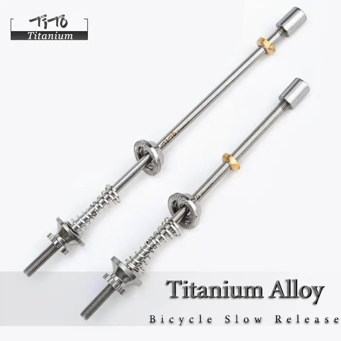 Titanium 1 paire de broches de roue en titane à dégagement rapide pour vélo de route