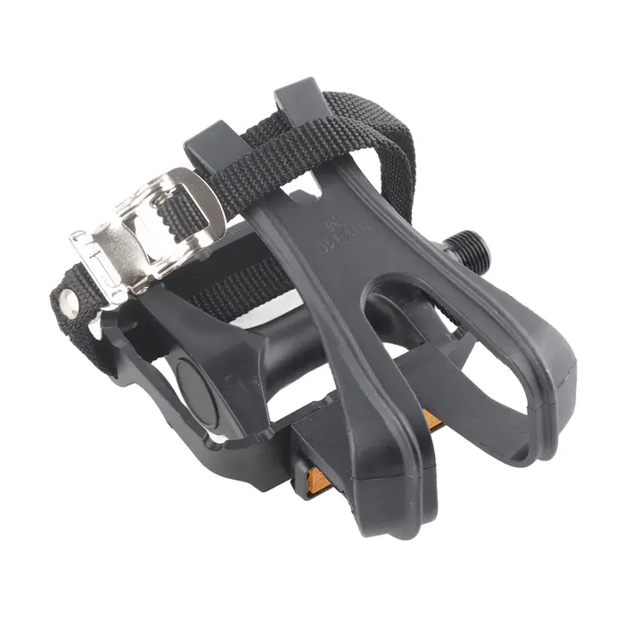 1 paire de pédales de vélo en nylon avec sangles de fixation pour vélos de montagne Fixie
