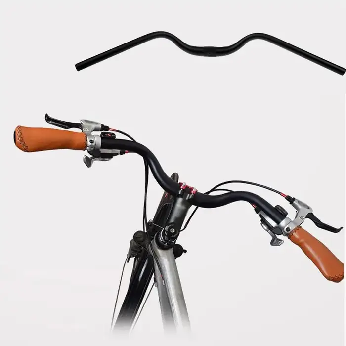 Guidon de vélo VTT Riser Bar rétro pour femmes 31,8x640mm Noir
