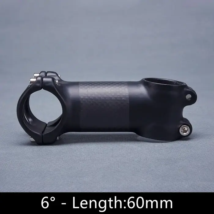 Tige de guidon de vélo 31,8 mm en carbone et alliage d'aluminium, 6/17 degrés, 60/70/80/90/100/110/1