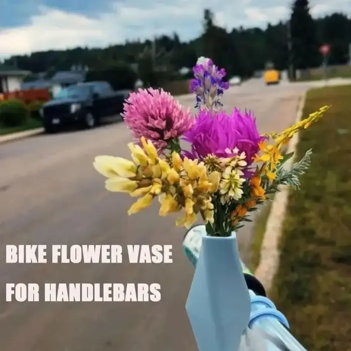 Nouveau Silicone vélo fleur Vase