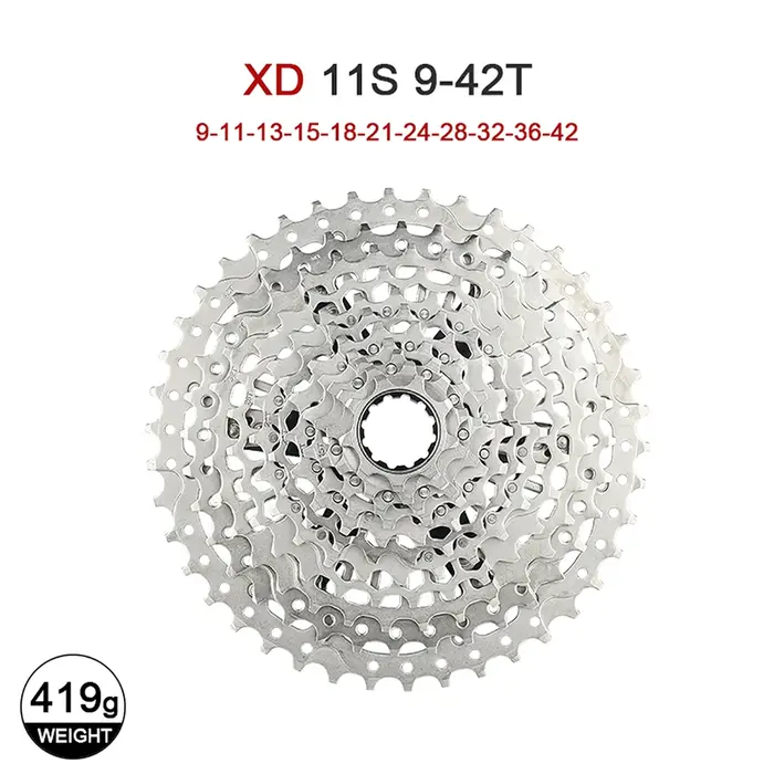 Cassette VTT Sunshine 11S 12V XD 10-42T 50T 52T, roue libre CNC pour moyeu SRAM XD, pièce de vélo lé