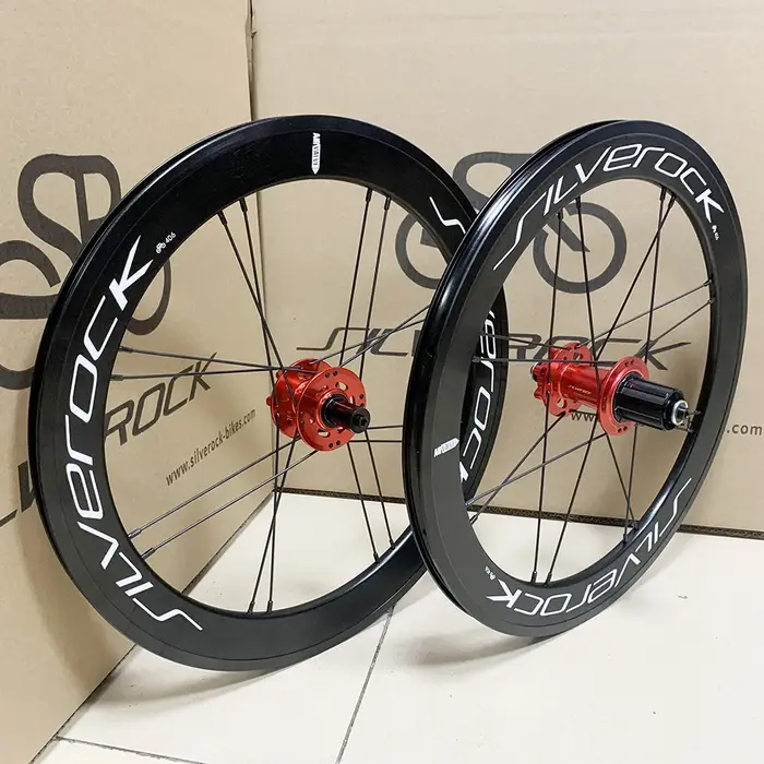 Jantes SILVEROCK SR42 Aero 22" 451 406 24H 28H 16H pour vélo pliant Minivelo Fnhon