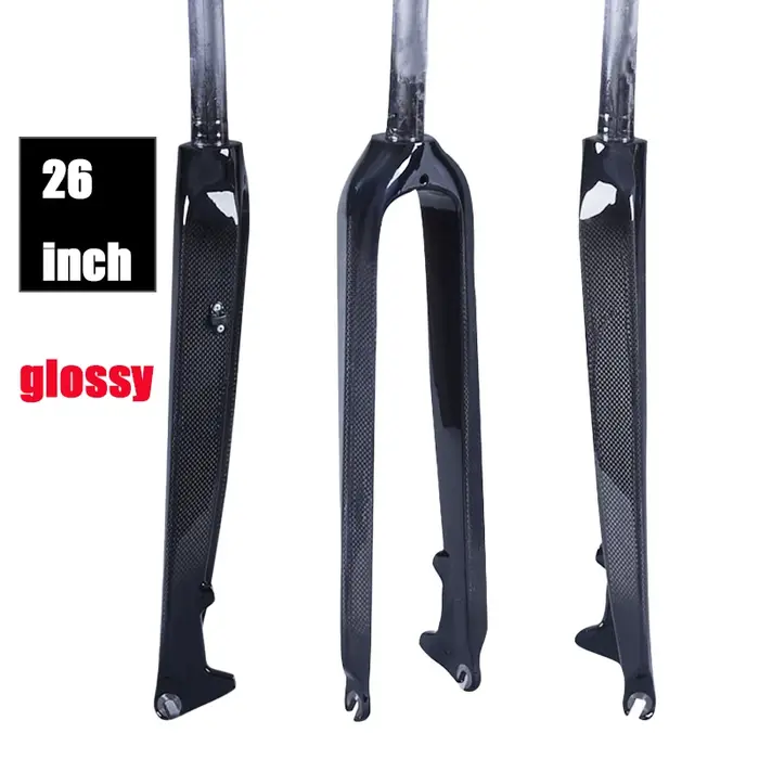 Nouvelle fourche de vélo en fibre de carbone 3K 26/27