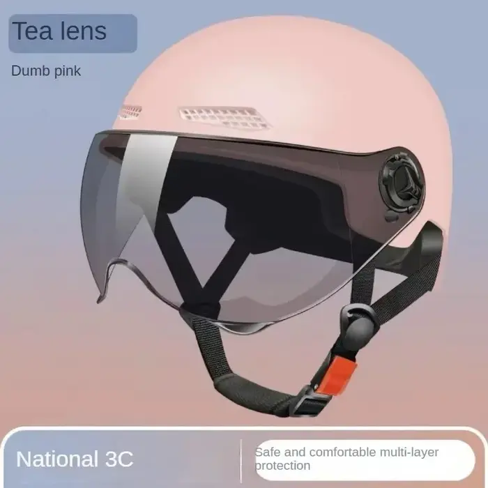 Casque de vélo avec lentille de lunettes pour adulte