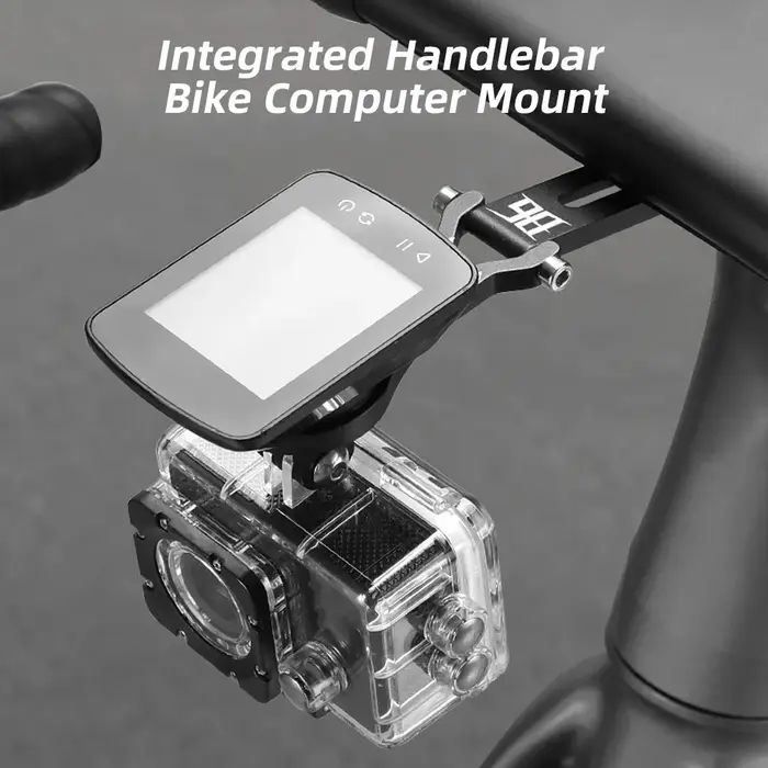 Support d'ordinateur de vélo réglable à l'avant, guidon intégré