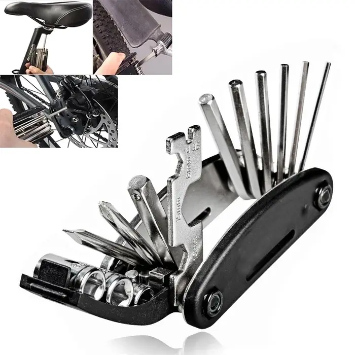 Kits d'outils de réparation de vélo 16 en 1