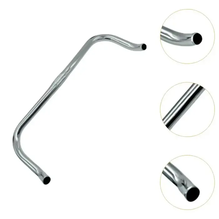 Guidon de vélo de route de 420mm, barre courbée, barre de bullhorn, accessoires de cyclisme, tige en alliage d'aluminium