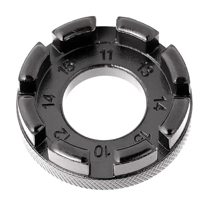 Clé de jante de roue de vélo, Mini clé de réglage à 8 rainures, outil de roues en acier, dissolvant