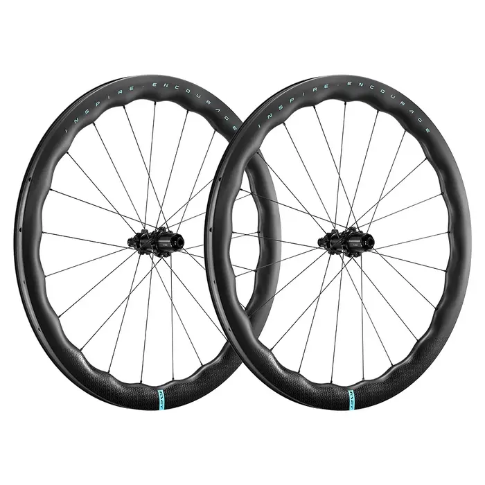 RYET route roues en carbone 50mm jantes de vélo sinusoïdales 22mm Tubeless pneu frein à disque 36T m