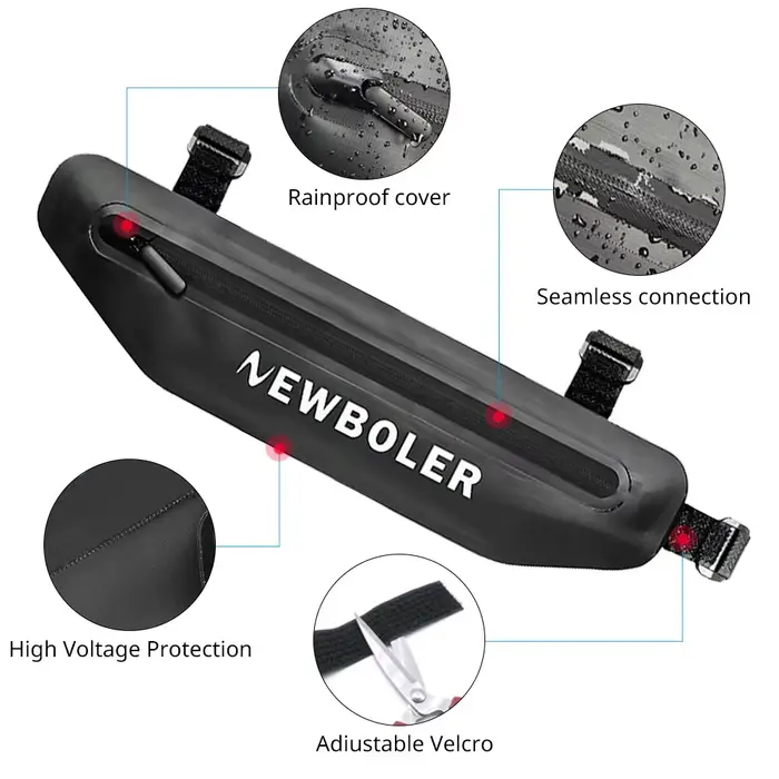NEWBOLER Sacs De Vélo Vélo Top Tube Avant Cadre Sac Étanche VTT Route Triangle Pannier Dirtresistant