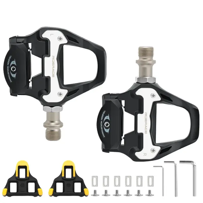 Pédales de vélo RIDERACE, pédales auto-bloquantes pour vélo de route, pédales de cyclisme sur gravier, roulements étanches, clips pour système SPD SL.